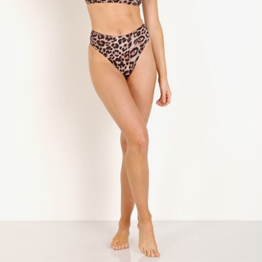 NWT Frankie's Bikinis Juju Bikini Bottom Leopard SZ. XS